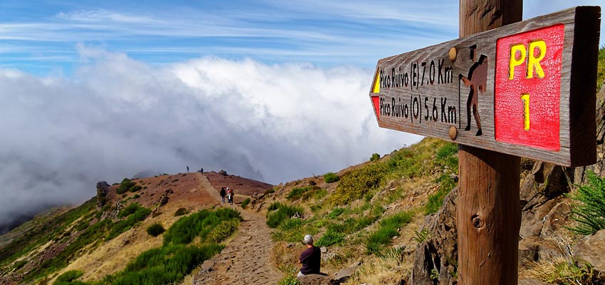 Hike up a mountain in Madeira