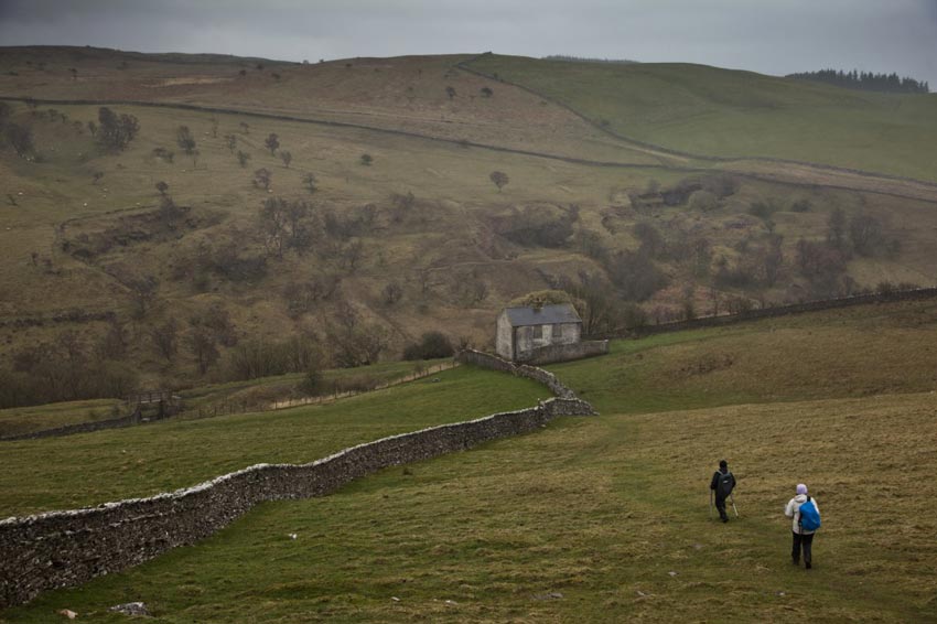 Caught up at last with friends on Coast to Coast Walk