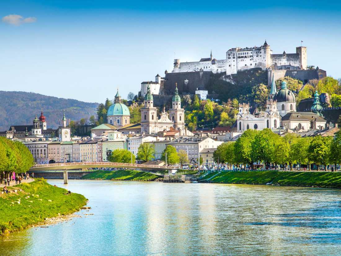 View of Salzburg in Austria