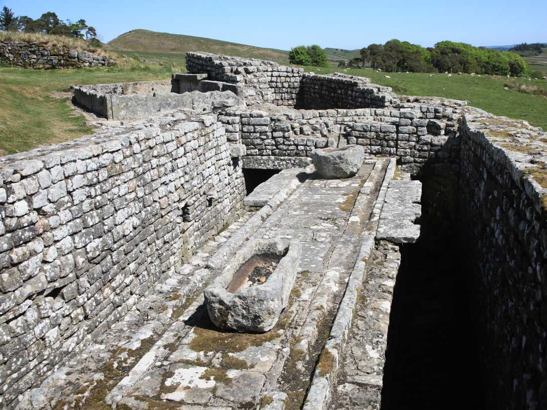 Amazing excavated communal toilets at Housesteads Fort |  John Millen