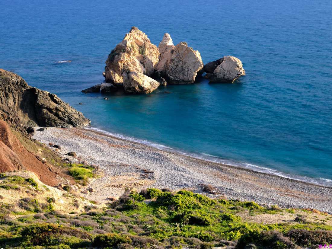 The rock formation of Petra tou Romiou, or Aphrodite's Rock, is considered the birthplace of Aphrodite |  F. Cappallari