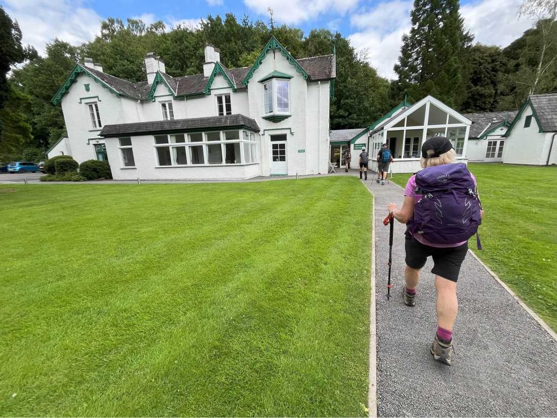 Almost there! Arriving at the Grasmere Hotel, Coast to Coast |  Fiona Marshall