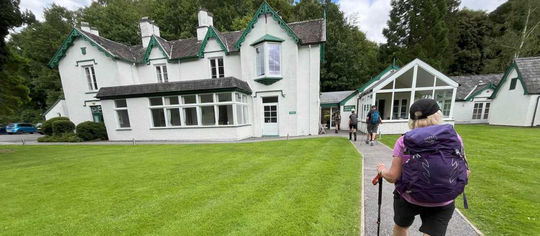 Almost there! Arriving at the Grasmere Hotel, Coast to Coast |  Fiona Marshall