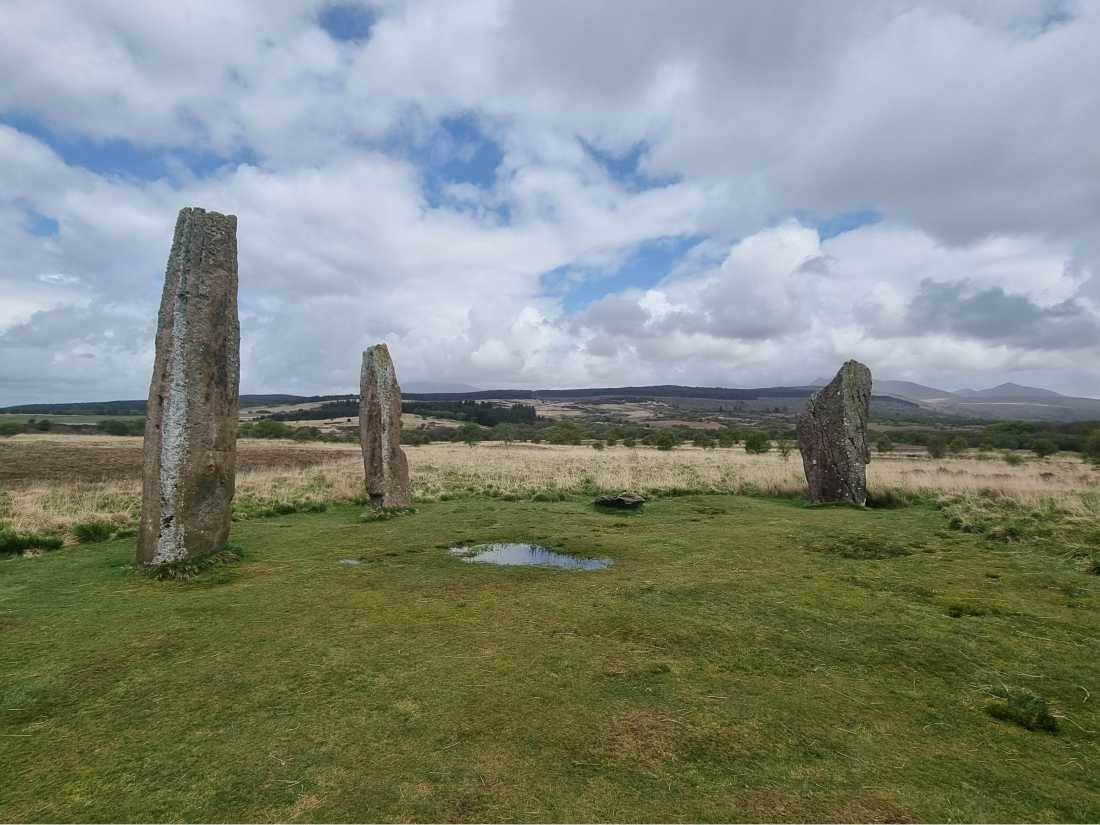 Walk along the pre-historic standing stones at Machrie Moor