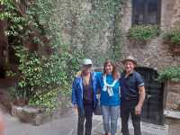 Hikers in Cilento with host Connie